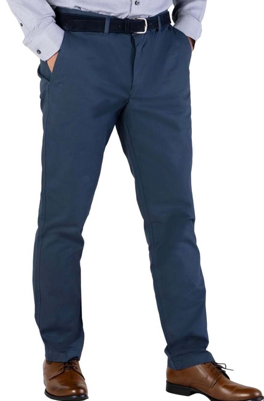 Zac Classic Slim Fit Chino Pants Navy Blue Size 32